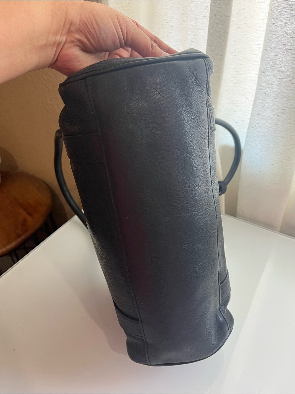 MULBERRY BLACK SOFT GRAINED LEATHER LEDBURY - Picture 4 of 14